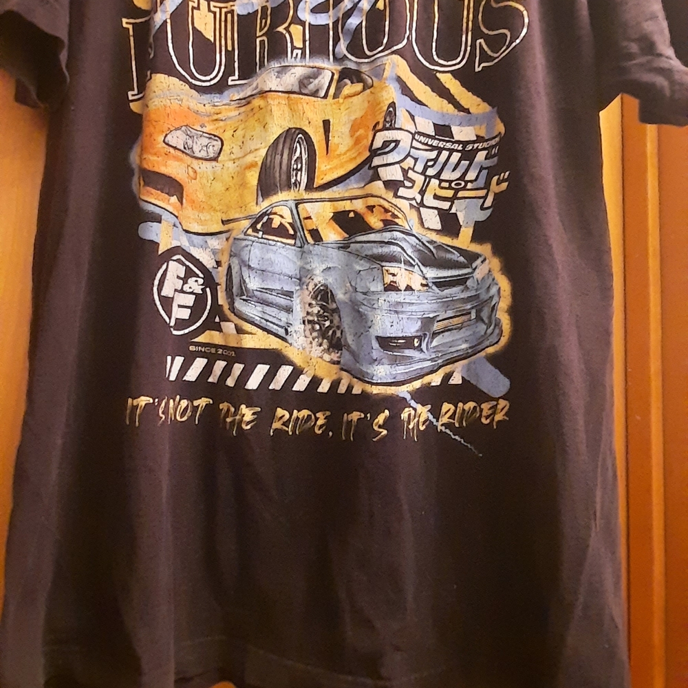 Fast And Furious Racing Graphic Tee - Black